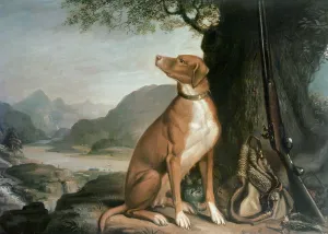 G. M. Johnstons favourite gun dog in a landscape G. M. Johnstons favourite gun dog in a landscape