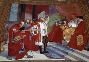 Galilee dit Galileo Galilei (1564-1642) in the presence of the Doge Galilee dit Galileo Galilei (1564-1642) in the presence of the Doge