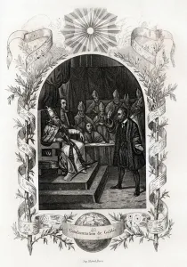 Galilee (or Galileo Galilei (1564-1642)) before the Holy Office in the Vatican'" Galilee (or Galileo Galilei (1564-1642)) before the Holy Office in the Vatican'"