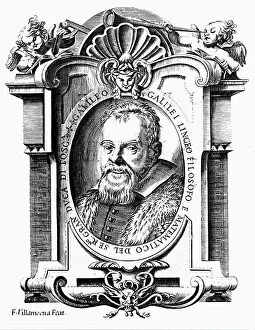 Puttos Collection: Galileo Galilei (1564-1642) (copperplate engraving)