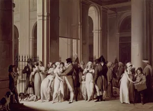 The Galleries of the Palais Royal, Paris, 1809 (oil on canvas) The Galleries of the Palais Royal, Paris, 1809 (oil on canvas)