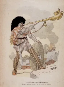 Gallic soldier sounding from the horn of war (carnyx) - in '" Gallic soldier sounding from the horn of war (carnyx) - in '"