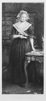 The Gambler's Wife, engraved by Charles A. Waltner (1846-1925) pub The Gambler's Wife, engraved by Charles A. Waltner (1846-1925) pub
