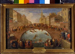 The game of the bridge has Venice The battle of the batons on the Ponte Santa Fosca The game of the bridge has Venice The battle of the batons on the Ponte Santa Fosca