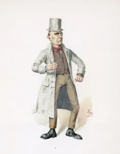 The Game Chicken, illustration from Character Sketches from Charles Dickens, c.1890 (colour litho) The Game Chicken, illustration from Character Sketches from Charles Dickens, c.1890 (colour litho)