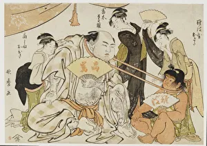 A game of neck pull (Kubippiki) between the Ozeki Tanikaze A game of neck pull (Kubippiki) between the Ozeki Tanikaze