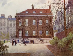 Garden of No 10 Downing Street, 1888 (colour litho) Garden of No 10 Downing Street, 1888 (colour litho)