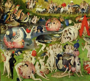 The Garden of Earthly Delights: Allegory of Luxury, central panel of triptych, c The Garden of Earthly Delights: Allegory of Luxury, central panel of triptych, c