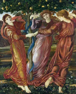 Garden of the Hesperides, 1869-73 (tempera, gouache and oil on card and canvas) Garden of the Hesperides, 1869-73 (tempera, gouache and oil on card and canvas)