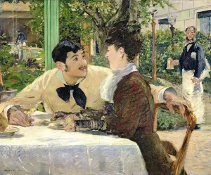 The Garden of Pere Lathuille, 1879 (oil on canvas) The Garden of Pere Lathuille, 1879 (oil on canvas)