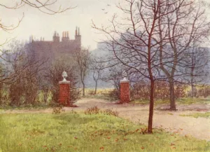 Garden from Scarsdale House, Kensington, 1892 (colour litho) Garden from Scarsdale House, Kensington, 1892 (colour litho)