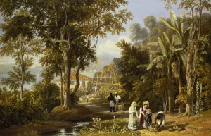 Garden Scene on the Braganza Shore, Rio de Janeiro, 1827 Garden Scene on the Braganza Shore, Rio de Janeiro, 1827