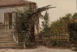 The Garden Steps Leading to the Artistas Studio at Blegdammen outside Copenhagen The Garden Steps Leading to the Artistas Studio at Blegdammen outside Copenhagen