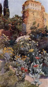 In the Gardens of the Alhambra (colour litho) In the Gardens of the Alhambra (colour litho)