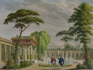 Gardens of the House of Diomede at Pompeii, decoration for the opera ' Gardens of the House of Diomede at Pompeii, decoration for the opera '