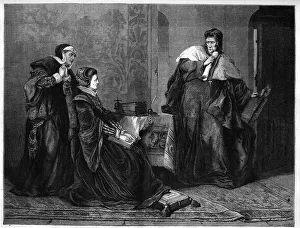 The Gardiner Eveque presents Lady Jeanne Grey (Jane Grey, 1537-1554), sentenced to death The Gardiner Eveque presents Lady Jeanne Grey (Jane Grey, 1537-1554), sentenced to death