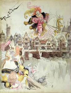 Gargantua, illustration from the Complete Works of Francois Rabelais (1494-1553) c Gargantua, illustration from the Complete Works of Francois Rabelais (1494-1553) c