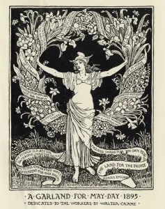 A Garland for May Day, 1895 (litho) A Garland for May Day, 1895 (litho)