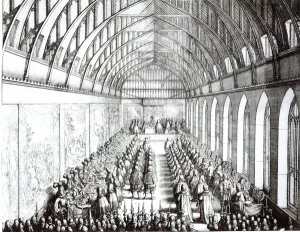Garter Feast in St. Georges Hall, Windsor, in the time of Charles II, 1672 Garter Feast in St. Georges Hall, Windsor, in the time of Charles II, 1672