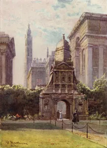 The Gate of Honour, Caius College (colour litho) The Gate of Honour, Caius College (colour litho)