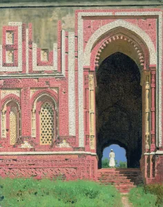 Gate Near Kutub-Minar, Old Delhi, 1875 (oil on canvas) Gate Near Kutub-Minar, Old Delhi, 1875 (oil on canvas)