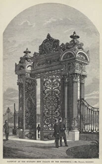Gateway at the Sultan's New Palace on the Bosphorus (engraving)