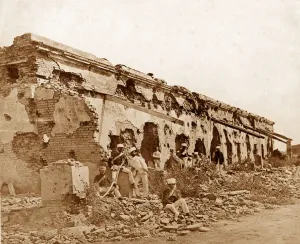Gen Wheeler's entrenchment at Cawnpore, March 1858 (b/w photo) Gen Wheeler's entrenchment at Cawnpore, March 1858 (b/w photo)