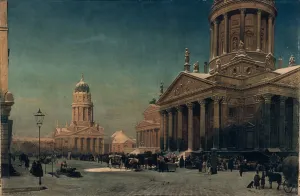 Gendarmenmarkt in Winter, 1857 (oil on canvas) Gendarmenmarkt in Winter, 1857 (oil on canvas)
