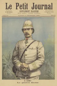 General Dodds, commander of the French troops in Dahomey (colour litho) General Dodds, commander of the French troops in Dahomey (colour litho)