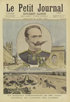 General de Garnier des Garets (colour litho)