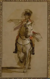 General George Augustus Eliott on a Grey Charger, study for ' General George Augustus Eliott on a Grey Charger, study for '
