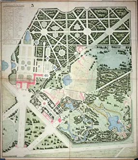 Images Dated 3rd May 2007: General plan of the parks of the two Trianon Palaces, Versailles