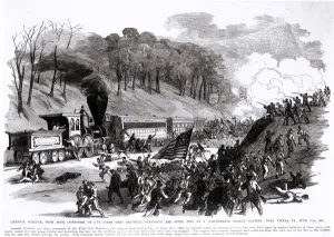 General Schenck with Four Companies of the First Ohio Regiment, Surprised and Fired General Schenck with Four Companies of the First Ohio Regiment, Surprised and Fired