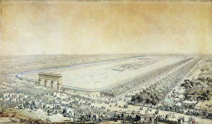 General View of the Champ-de-Mars during the Fete de la Federation, 14th July 1790 General View of the Champ-de-Mars during the Fete de la Federation, 14th July 1790