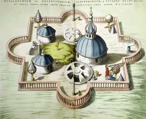 General View of the Observatory of Uraniborg, constructed c General View of the Observatory of Uraniborg, constructed c