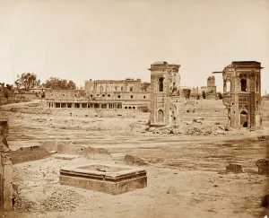 General View of the Residency, Lucknow (b/w photo) General View of the Residency, Lucknow (b/w photo)