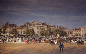 General view of the theatres of the temple boulevard before the piercing of Prince Eugene General view of the theatres of the temple boulevard before the piercing of Prince Eugene
