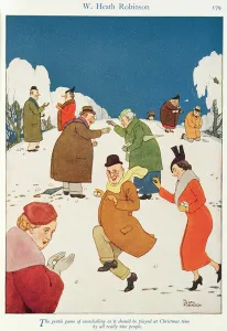 The gentle art of snowballing as it should be played at Christmas time by all really The gentle art of snowballing as it should be played at Christmas time by all really