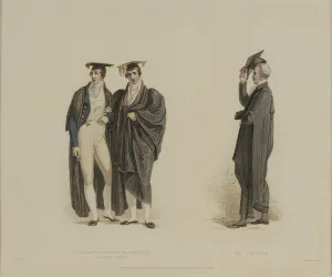Gentleman Commoner & Nobleman with Pro Proctor, engraved by J. Agar, published in R Gentleman Commoner & Nobleman with Pro Proctor, engraved by J. Agar, published in R
