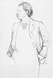 Sir Rothenstein William Gallery: George Gissing, 1897 (litho)