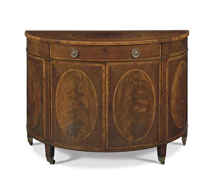 George III inlaid side cabinet, c.1780 (mahogany & tulipwood) (see also 441548)