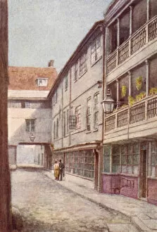 George Inn, Southwark, 1885 (colour litho)