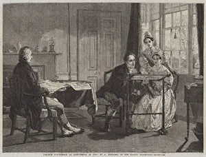 George Stephenson at Darlington in 1823 (engraving) George Stephenson at Darlington in 1823 (engraving)
