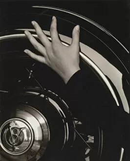 Camera Club Gallery: Georgia O Keeffe--Hand and Wheel, 1933 (gelatin silver print)