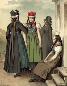 German costume, Baden, St Georgen, Tennenbrunn German costume, Baden, St Georgen, Tennenbrunn