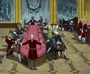 German doctor Franz Anton Mesmer (1734-1815) reunited his patients around a magnetic German doctor Franz Anton Mesmer (1734-1815) reunited his patients around a magnetic