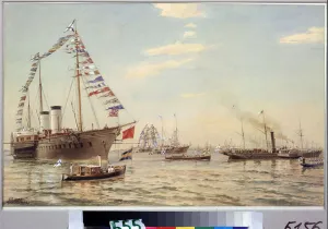 German emperor William II visiting Kronstadt in July 1888) German emperor William II visiting Kronstadt in July 1888)