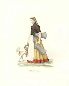 German servant girl, 16th century