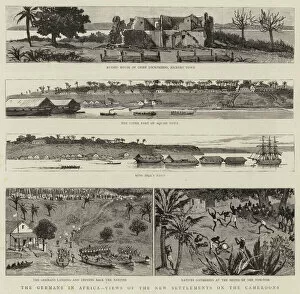 Cameroons Gallery: The Germans in Africa, Views of the New Settlements on the Cameroons (engraving)