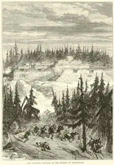 The Germans checked in the attack on Phalsbourg, 1871 (engraving) The Germans checked in the attack on Phalsbourg, 1871 (engraving)